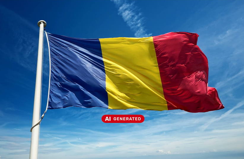 Rumänische Flagge (AI GENERATED)